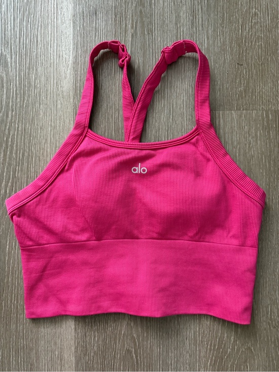 ALO Yoga Other - Alo Women's Seamless Ribbed Bra Tank - Pink Summer Crush